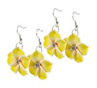 TOGEVAL Boucles D’Oreilles en Perles et Fleurs 2 Paires Boucles D’Oreilles à Fleurs Bohème Accessoires Légers pour Femmes Bijoux Quotidiens pour Fête et Plage Style Vacances