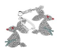 TOGEVAL Boucles D'oreilles Lapin Pendantes Scintillantes En Alliage Léger, Bijoux Luxe Pour Femmes, Accessoire Élégant Soirée, Design Allongé Éclatant, Lot