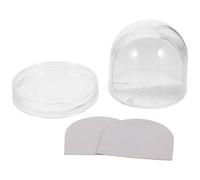 TOGEVAL Boule à Neige Photo Vierge Transparente 1 Pièce avec Cadre Photo Intégré Mini Boule à Neige Plastique pour Décoration DIY de Table Présent Noël Personnalisé Couleur Aléatoire
