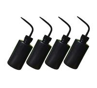 TOGEVAL Bouteille Compressible de Rinçage 250Ml pour Extensions de Cils Lot de 4 Buse Incurvée Pratique pour Salades et Confitures Bouteille en Plastique Flexible
