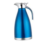 TOGEVAL Bouteille Inox Bleu Pichet Sous Vide Acier Inoxydable Conservation Chaleur Longue Durée pour Café Thé et Boissons Bouteille Deau Isolée Élégante et Pratique