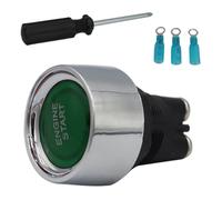 TOGEVAL Bouton de Démarrage Voiture avec LED Interrupteur Poussoir Momentané pour Moteur Auto Design et Facile à Utiliser de Nuit