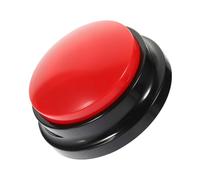 TOGEVAL Bouton Interactif pour Chien Enregistrement Vocal Jouet De Communication pour Animaux De Compagnie Rouge Durable pour Liens Entre Et Animal