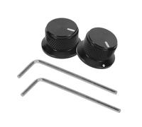 TOGEVAL Boutons de Potentiomètre en Aluminium pour Guitare et Basse Contrôle de Volume et Tonalité 2 Pièces Boutons Rotatifs Électroniques Compatibles Amplificateurs Réglage Précis