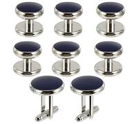 TOGEVAL Boutons Manchette Chemise Homme Rond Design Simple Doré De Style Français pour Manches Et Cols Cadeau Élégant pour Partenaires Famille Et Collègues