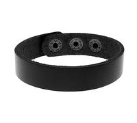 TOGEVAL Bracelet en Cuir Unisexe 4pcs Simple et Créatif en Cuir de Vachette Noir, Respirant, pour Usage Quotidien et Shopping, Accessoires Rétro pour Hommes et Femmes