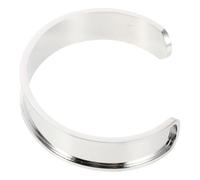 TOGEVAL Bracelet Manchette Ouvert en Acier Inoxydable Brut 1 Pièce Support Vierge pour Création de Bijoux Matériel de Bricolage Ethnique Ajustable et Compatible Gravure Fabrication