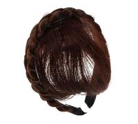 TOGEVAL Braided Hair Fringe Extension Headband With Natural Air For Women Realistic Fishtail Braid Hairpiece In Comfortable And Synthetic Hair Integration