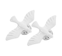 TOGEVAL Broche Oiseau de Paix en Alliage de Zinc Lot de 2 Épinglettes Chrétiennes Miniatures Symbole Spirituel pour Baptême Communion et Confirmation Accessoire Religieux Féminin