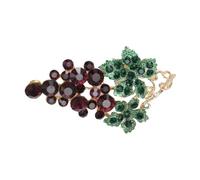 TOGEVAL Broche Raisin Brillant Élégante Épingle Accessoire Femme pour Manteau Veste Écharpe Chic et Polyvalent