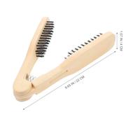 TOGEVAL Brosse à Cheveux Lissante Bois Naturel Peigne Lisseur Compact Favorise Circulation Sanguine et Capillaire Outil Professionnel et Confortable