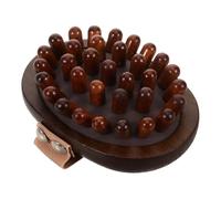 TOGEVAL Brosse de Massage Naturel Masseur Corporel Manuel pour Relaxation Exfoliation et Stimulation des Points Dacupuncture Brosse Polyvalente pour Corps et