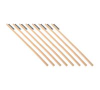 TOGEVAL Brosse de Nettoyage pour Cage à Oiseaux en Bois 8pcs, Outil Léger pour Habitats Animaux, pour Entretien Quotidien et Élimination des Taches Tenaces