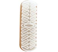 TOGEVAL Brosse de Nettoyage pour Voiture en Crêpe Suède Blanche, Brosse d'entretien pour Sièges Auto et Chaussures en Daim, Outil Compact pour Nettoyage Intérieur et Surfaces en Cuir