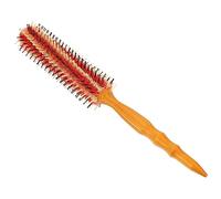 TOGEVAL Brosse Ronde Coiffante Bois avec Manche Durable Brosse à Cheveux Bouclés pour Brushing Coiffage et Massage Outil et Portable pour Usage et Salon