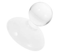 TOGEVAL Broyeur à Cristaux en Cristal Robuste, Pilon Rond Polyvalent 1pc pour Broyage Précis de Pigments, et Cosmétiques, Résistant à Haute Température, Outil Cuisine et Laboratoire