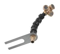 TOGEVAL Buse de Pulvérisation en Laiton à 3 Orifices Réglable à 360° pour Camion, Buse de Brumisation Multifonction pour Contrôle de Poussière Routière et Refroidissement Freins,