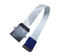 TOGEVAL Câble D’Extension pour Lecteur de Cartes Mémoire 25 Cm Flexible en Plastique Abs, Rallonge Connecteur Mâle vers Connecteur Femelle, Compatible GPS Voiture, Imprimante 3D et TV,