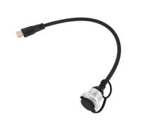 TOGEVAL Câble D'extension Vidéo 1 Mètre Noir Mâle-femelle pour Montage sur Panneau, Cordon de Signal Vidéo, Connecteur Av Stable pour Écran et Moniteur, Rallonge pour Usage Professionnel