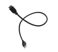 TOGEVAL Cable USB rallonge USB câbles câble Plug-and-Play Alimentation pc Adaptateur de Conversion 3.0 Adaptateur Interne avec Support cuivre Black