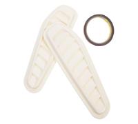 TOGEVAL Cache de Ventilation pour Capot de Voiture en Plastique Robuste Blanc, Facile à Installer et Retirer, Décoration Créative pour Modification et Habillage Extérieur Automobile