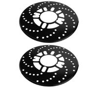 TOGEVAL Cache-Disque de Frein Voiture en Alliage D'aluminium Noir 1 Paire Adaptateur de Frein à Disque Accessoires Décoratifs pour Rénovation Automobile Protection Disque