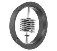 TOGEVAL Cache-rosace Métallique pour Guitare Acoustique, Inserts Grillagés Légers et Faciles à Installer, Couverture D'écran Adaptée aux Guitares Folk Noir