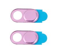 TOGEVAL Cache-Webcam Coulissant en Alliage d'Aluminium Lot de 2 pour Ordinateurs Portables et Tablettes Or Rose Ultra Fin pour Protection Vie Privée
