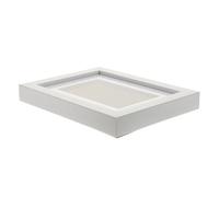 TOGEVAL Cadre D'affichage de Médaille 3D Épais Blanc, Présentoir à Médailles Bureau Vertical, Cadre Décoratif pour Badge et Souvenir, Vitrine Résistante pour Exposition Sportive