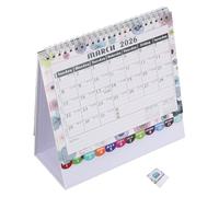 TOGEVAL Calendrier de Bureau Élégant et Pratique Calendrier Mensuel à Poser pour Planification Quotidienne Organiseur de Bureau pour Gestion de Tâches et Suivi des Dates