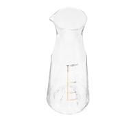 TOGEVAL Carafe à Vin sans Plomb en Verre, Distributeur de Vin Rouge Portatif 1l, Carafon Ménager Transparent pour Service de Boissons et Dégustation à Domicile