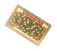 TOGEVAL Carte Amulette Chinoise Guanyin Dorée Spirituelle, Légère en Métal Fin, Protection Et Succès, pour Poche Et Porte-Cartes, Format Unique Voyage Et Usage Quotidien