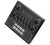 TOGEVAL Carte Son Externe Effets Sonores Intégrés, Changement de Voix pour PC et Mobile, Batterie 1200mah, Matériau Abs, Compatible Diffusion en Direct Couleur Aléatoire