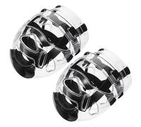 TOGEVAL Casque de Combat de Karaté 2 Pièces Masque Détachable Protection Visage pour Taekwondo et Boxe Équipement D’Arts Martiaux pour Entraînement