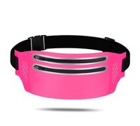 TOGEVAL Ceinture Running Double Zips Pochette Téléphone Portable Ajustable pour Sport Course Jogging Randonnée Femme