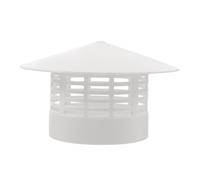 TOGEVAL Chapeau de Cheminée Anti-pluie en Plastique 304 Protection Étanche pour Conduit Extérieur Accessoire de Couvercle de Cheminée Compatible Toit Installation sans Outil Usage