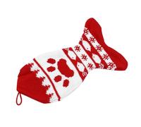 TOGEVAL Chaussette de Noël Suspendue Tricot Motif pour et Bonbons Décoratif à Suspendre pour Arbre de Noël et Fête