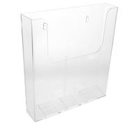 TOGEVAL Classeur Mural en Acrylique Transparent A4 Fixation Magnétique et Vis, Organiseur de Courrier Mural, Porte-Documents Suspendu pour Bureau, Maison et École, Présentoir à Dossiers