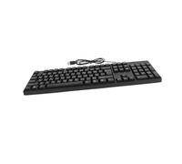 TOGEVAL Clavier USB Filaire Pleine Taille Pavé Numérique, Ordinateur Bureau, Usage Polyvalent, Design Compact et Stable, Clavier Arabe Standard, Couleur Noire