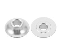 TOGEVAL Clip de Fixation pour Stabilisateur de Roulettes de Fauteuil Roulant en Alliage D’Aluminium 8 MM de Diamètre, Lot de 2 Pièces Argentées, Accessoires pour Positionnement Sécurisé et