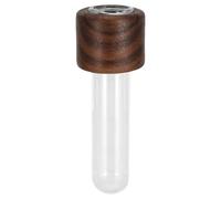 TOGEVAL Clip de Ventilation pour Vase de Voiture 20ml en Bois et Verre, Décoration Intérieure Élégante et Gain de Place, pour Fleurs Séchées et Boutons, Présent pour Femmes