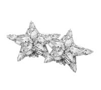 TOGEVAL Clips de Chaussures Amovibles en Métal Étoile 5 Branches, Paire Détachable pour Décoration de Chaussures de Mariage et Loisirs Créatifs, Accessoires Mode Élégants et Polyvalents