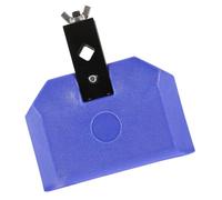 TOGEVAL Cloche Batterie Plastique Durable avec Support et Accessoire Percussion Latin pour Instrument Musique Couleur Bleue Installation Facile