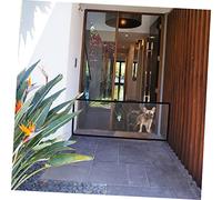 TOGEVAL Clôture pour Chien Portable Barrière Maille Nylon Sécurisée Facile à Barrière Fugue Chien pour Protection Intérieure et Extérieure