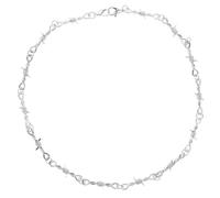 TOGEVAL Collier Gothique à Épines Punk Hip-hop, Chaînette Métal Fil Barbelé Unisexe, Style Streetwear Urbain, Ras-du-cou Homme Femme, Bijou Rebelle Chic
