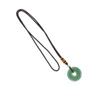 TOGEVAL Collier Pendentif Pierre Naturelle Décoratif Vert Œil-de-chat, Collier Pull en Cristal, Bijou Femme pour Usage Quotidien Taille Moyenne