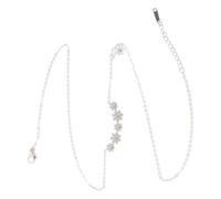 TOGEVAL Collier pour Femme Pendentif Fleur en Alliage Chaîne Réglable 1 Pièce Bijou Esthétique Minimaliste Couleur Rétro Accessoire Mode pour Fêtes et Usage Quotidien