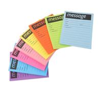 TOGEVAL Colorful Note Pads, Self Stick Notepads for Work Call, Adhesive Notepad, 8pcs, Papier, Strong Visual Appeal, Home Office School Use, Colorful Notepad Paper