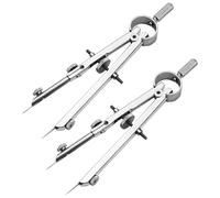 TOGEVAL Compas à Ressort en Métal 3 Pièces Outil de Dessin Géométrique Professionnel Compas de Mathématiques pour Enseignants et Élèves Précision pour Arts Plastiques et Travail du