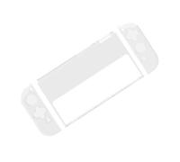 TOGEVAL Coque de Protection Rigide pour Switch Oled Étui Transparent Tpu pour Manettes Gauche et Droite Protection Console PC Accessoires Gaming Anti-rayures et Antichocs